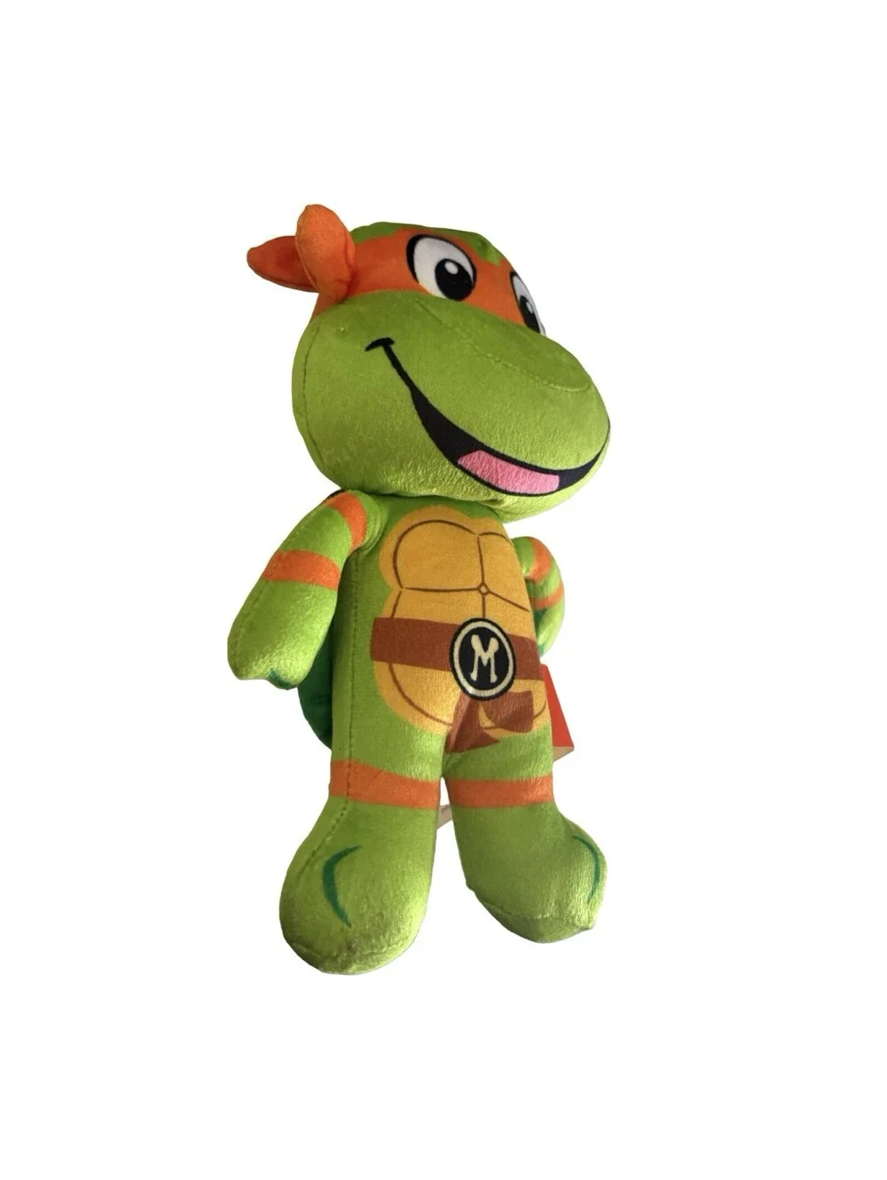 Orange Ninja Turtle Plush Toy MICHELANGELO 8 inch tall Official NWT Soft